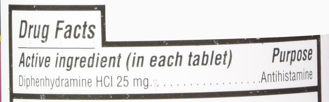 Kirkland Signature Allergy Medicine Diphenhydramine HCI 25 mg - 600 Minitabs: Health & Personal Care