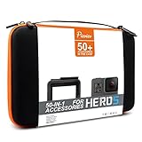 Pieviev Accessories Case Kit for Gopro HERO5 Black (50+ Items,Included HERO5 Black Frame)