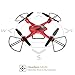 Holy Stone HS200D FPV RC Drone with 720P Camera 120°FOV Live Video WiFi Quadcopter for Beginners and Kids RTF RC Helicopter with Altitude Hold Headless Mode 3D Flips One Key Take-Off/Landing Color Red