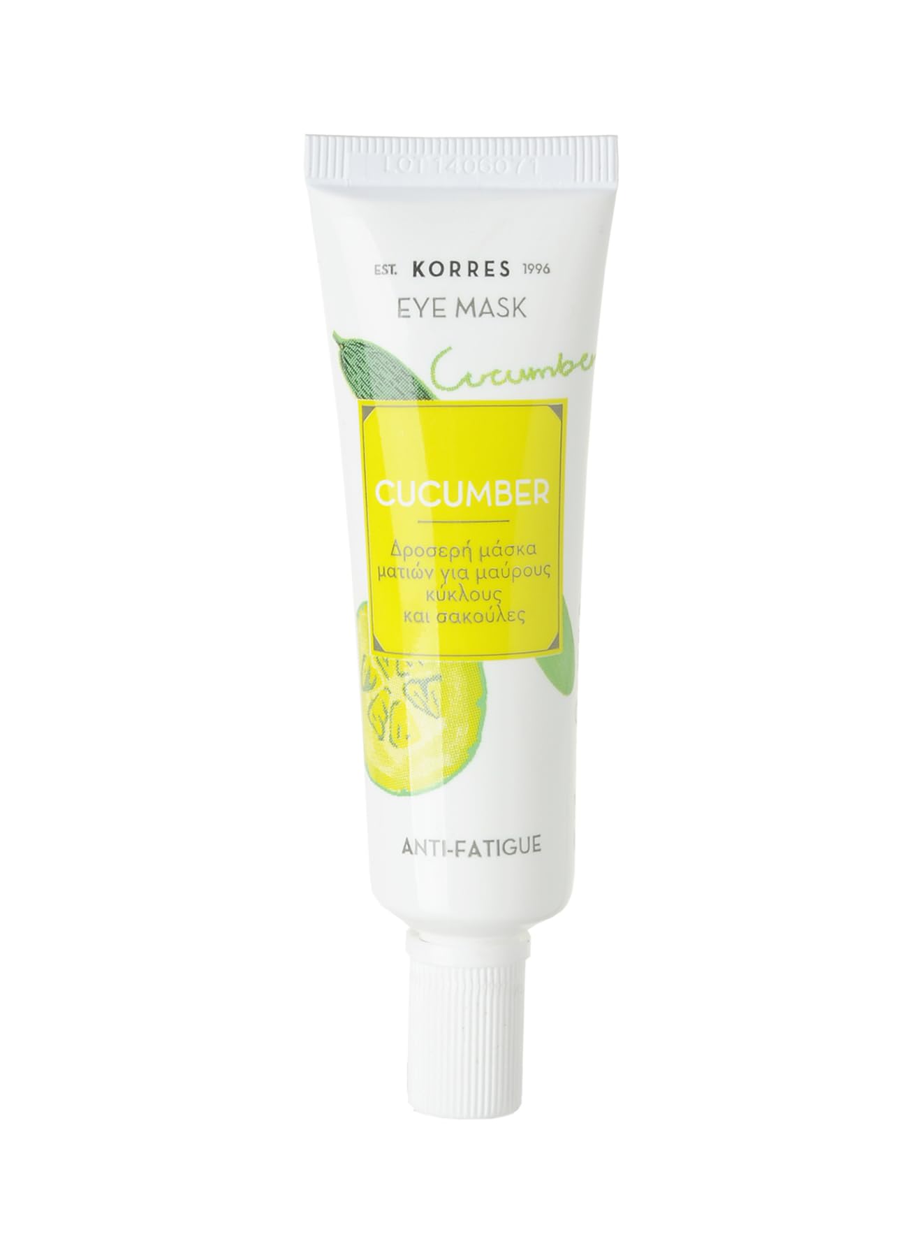 KORRES Natural Cucumber Anti-Fatigue Eye Mask, Vegan