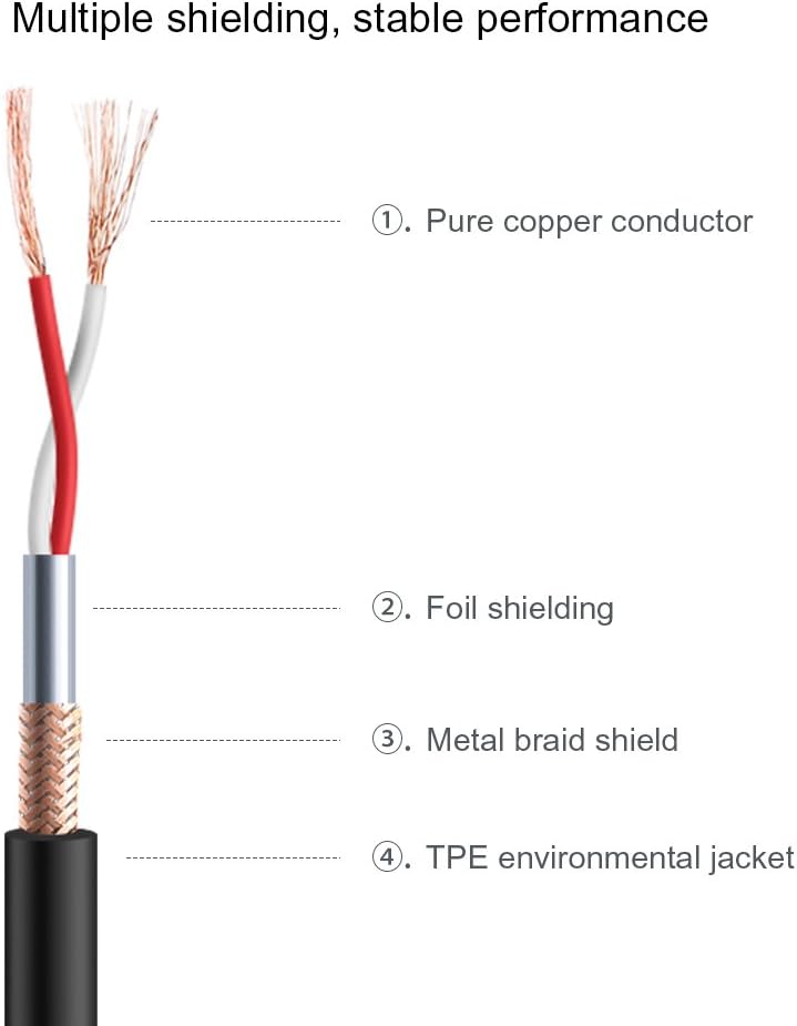 3.5mm to XLR Cable 10FT, CableCreation 3.5mm Male to XLR Male Microphone Cable, XLR to 3.5mm Cable Compatible with iPhone, iPod, Tablet, Laptop, Microphone, Amplifier, Audio Board, 3M: Musical Instruments