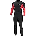 Hevto Men Wetsuit 5/4/3/2mm Neoprene Full Wet Suit in Cold Water for Scuba Diving Surfing Swimming for Water Sports