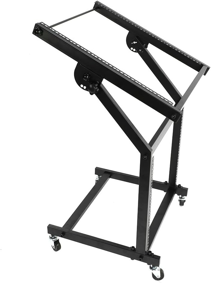 Musical Instruments Rack Mount Rolling Stand and Adjustable Top Mixer