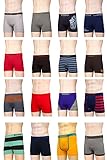 Lot Of 6, 12 Men Seamless Boxer Briefs Knocker Microfiber Underwear Free Size