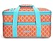 MIER Insulated Double Casserole Carrier Thermal Lunch Tote for Potluck Parties, Picnic, Beach, Fits 9 x 13 Inches Casserole Dish, Expandable by Mid Zipper, Orange
