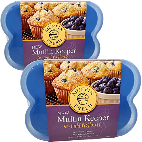 Muffin Fresh Container (Holds 6 Muffins) Reusable Muffin Storage