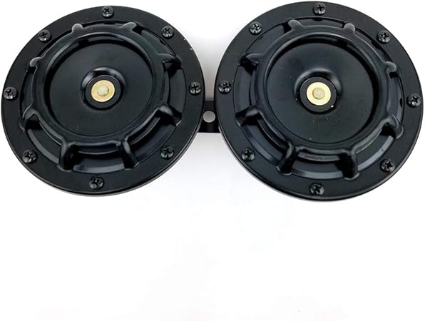 Amazon Tuning Monsterホーン車2ピース12ボルト110db大音量電気カーエアホーンキット防水汎用低音 高音クラクション オートバイと車用 黒 ホーン 車 バイク