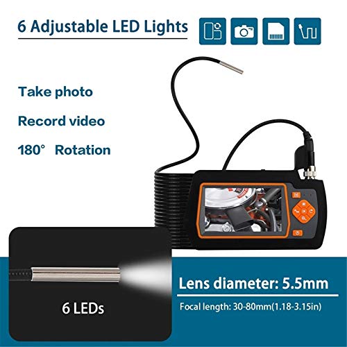 KIKIRon Industrielles Endoskop 1080p HD-Boreskop-Inspektionskamera Mit 8 Einstellbaren LEDs Leuchten IP67 wasserdichte… – Bild 3