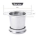 Tea Infuser, Ououdee Stainless Steel Steeper Handle Strainer filter with Drip Tray for Loose Leaf Grain Tea Cups, Mugs, and Teapots