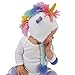 Huggalugs Baby and Toddler Girls Pastel Unicorn Beanie Hat Small