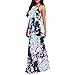 Perman Womens Dress, Summer Sleeveless Floor-Length Loose Plus Size Maxi Casual Beach Dress (XX-Large, Dark Blue)