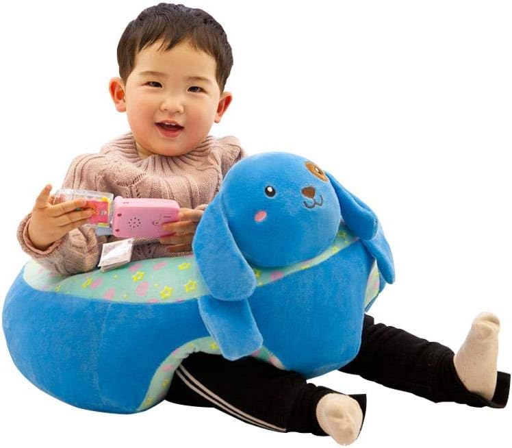 Portable Baby Support Seat Sofa Plush Soft Animal Shaped Baby Learning To Sit Chair Children's Plush Toy For 0-12 Months Baby (Dog)