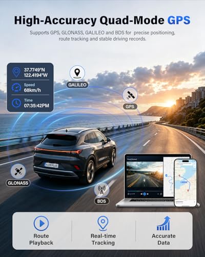 4K 3 Channel Dash Cam Front and Rear Inside Camera with STARVIS 2,4K+2.5K+2.5K Dashcam for Cars,Built-in 5G Wi-Fi & GPS,64GB Card,Loop Recording,HDR,Night Vision,Voice Guidance,24H Parking Mode