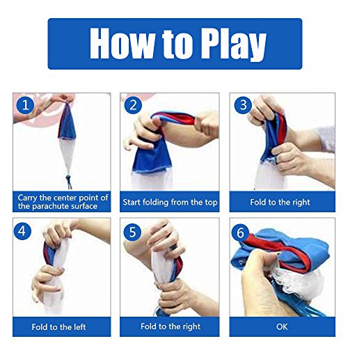 Qiwoo 5 Pack Flying Toy Parachute Balloon Helicopter Toys for Kids 4 Colors Mini No Tangle Throwing Flying Parachute Army Man Sports Outdoor Play for Childrens Boys Girls Teens Party Favors
