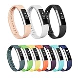 Vancle Fitbit Alta Bands, Newest Adjustable Replacement Bands for Fitbit Alta/ Fitbit Alta band/ Fitbit Alta Bands (with Metal Clasp,No Tracker) (pack of 10, Large)