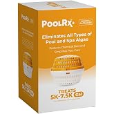PoolRx+ Mineral Algaecide Unit, up to 6-Month Algae Control, for 5K-7.5K gallons, Orange &amp; White, New Formula with Silver.