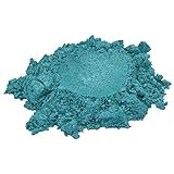 Coral Reef Blue / Green / Turquoise Luxury Mica Colorant Pigment Powder by H&B OILS CENTER Cosmetic Grade Glitter Eyeshadow Effects for Soap Candle Nail Polish 1 oz