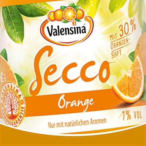 Valensina Secco Orange von Katlenburger halbtrocken 24 x 0,2l trinkfertiger Secco-Orange als Aperitif oder Cocktail – Bild 3