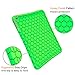 Fintie Case for iPad 9.7 2018 2017 / iPad Air 2 / iPad Air - [Honey Comb Series] Light Weight Anti Slip Kids Friendly Shock Proof Silicone Protective Cover for iPad 6th / 5th Gen, Green