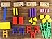 Dominoes for Kids - Wooden Dominos with Numbers - Math Domino Color Dots 28 pcs Set