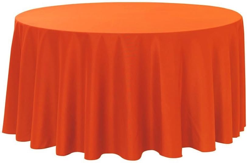 Best table cloth round orange