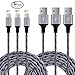 GardenDecor 3 Pack 6FT Nylon Braided Syncing Charge Lightning Cable Cord USB Charging Charger Compatible with Apple iPhone 7/7 Plus/6S/6S Plus, SE/5S/5c/5, iPad, iPod