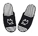 Urban CoCo Cartoon Animal Knitted Cotton Skidproof House Slippers (US size 5-7, Deep black)