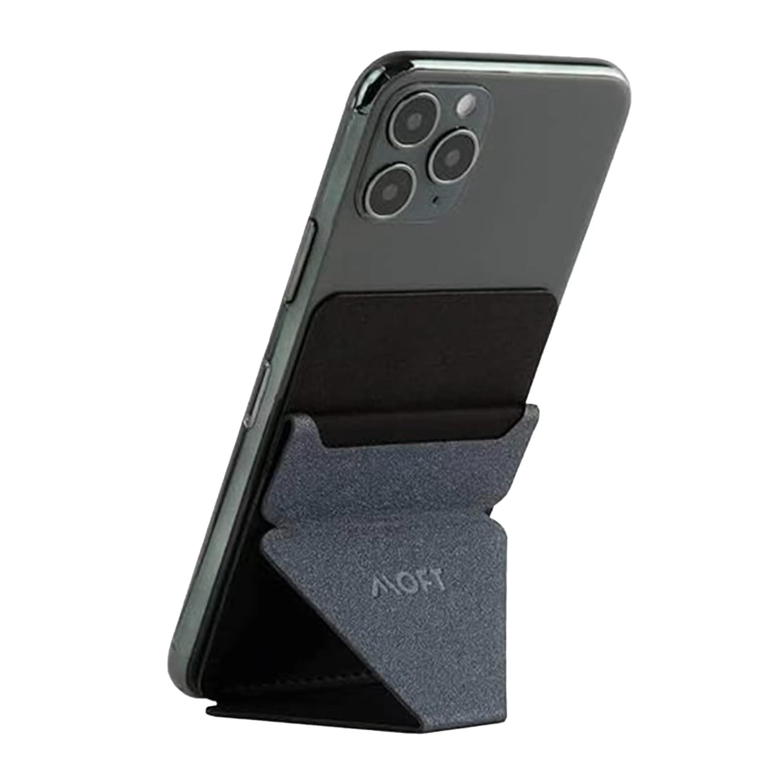 MOFT X スマホスタンド スマホホルダー iPhone 16e/iPhone16/iPhone15/iPhone14/iPhone13/iPhone12/iPhone11/iPhoneSE シリーズ/Android スマホ 全機種対応 スキミング防止 カードケース(グレー)商品画像
