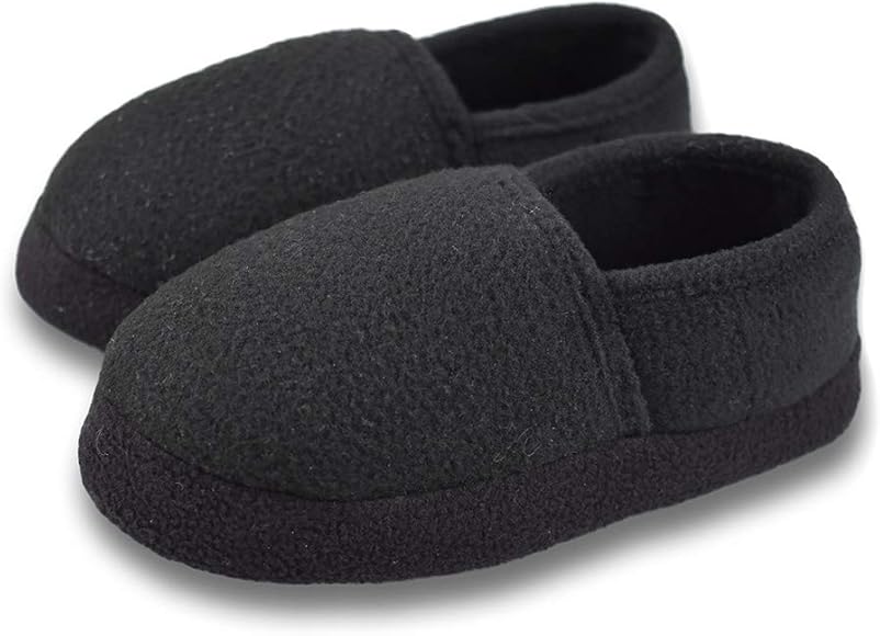 kids black slippers