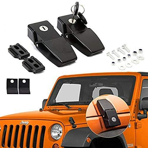 Anti Theft Locking Hood Catch Lock For 20072017 Wrangler JK Unlimited Amazon.co.uk Car