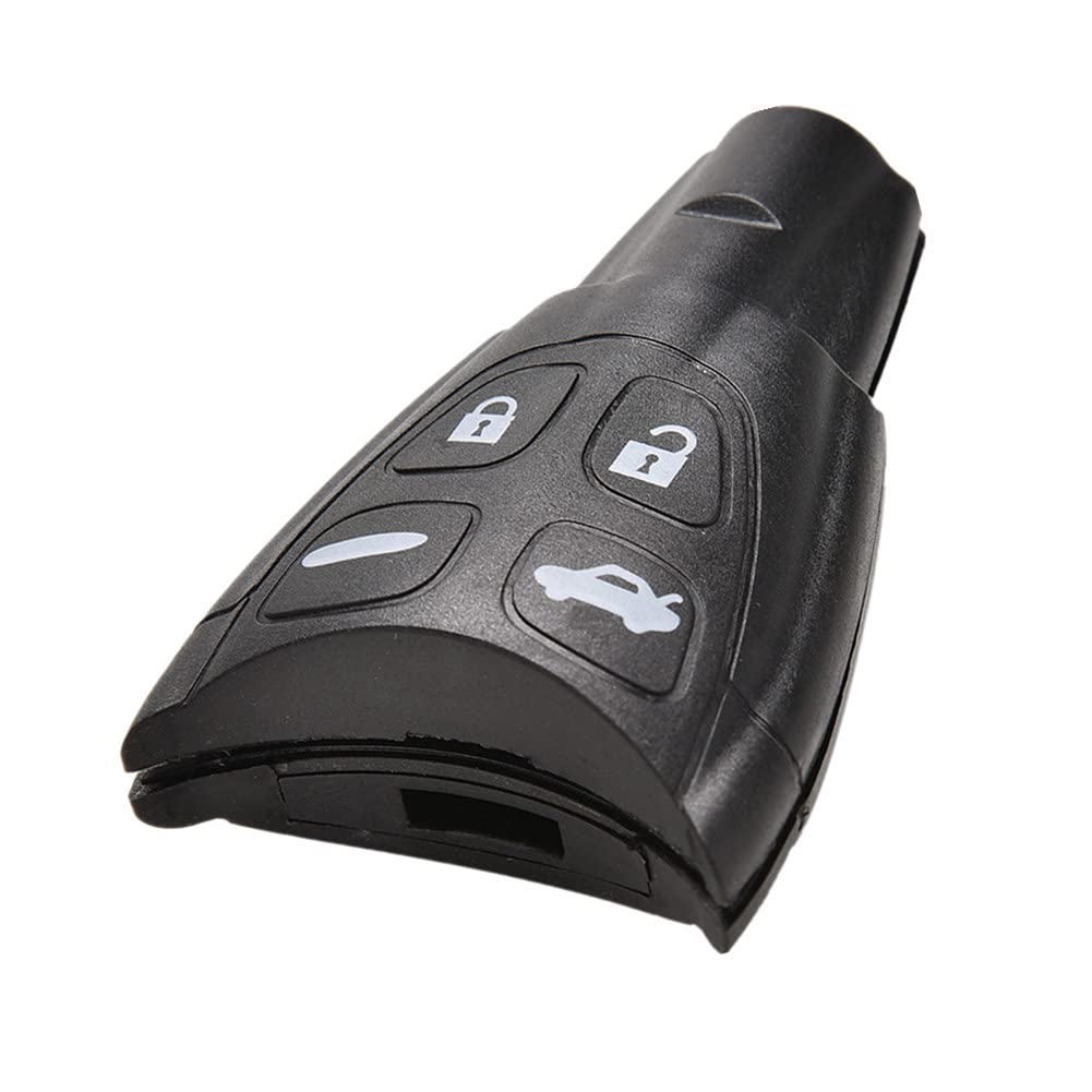 Happyit Plastic Car Key Remote Fob Protector Shell Cover Case for SAAB 9-3 9-5 93 95 4 Buttons Remote Control Replacement Case (A)