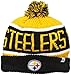'47 NFL Pittsburgh Steelers Calgary Cuff Knit Beanie with Pom, Gold, One Size