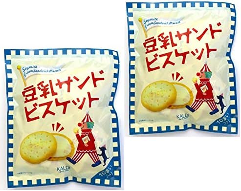 Amazon カルディ 豆乳サンドビスケット 10個入ｘ2袋 Kaldi 豆乳クリーム クッキー サンド カルディオリジナル お菓子 Vanilla ビスケット クッキー 通販