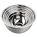 Stainless Steel Mixing Bowls Set of 5,with Plastic Lids-JUNING
