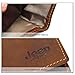 JEEP BULUO Man's Wallet RFID Genuine Leather Business Bifold Flip Purse