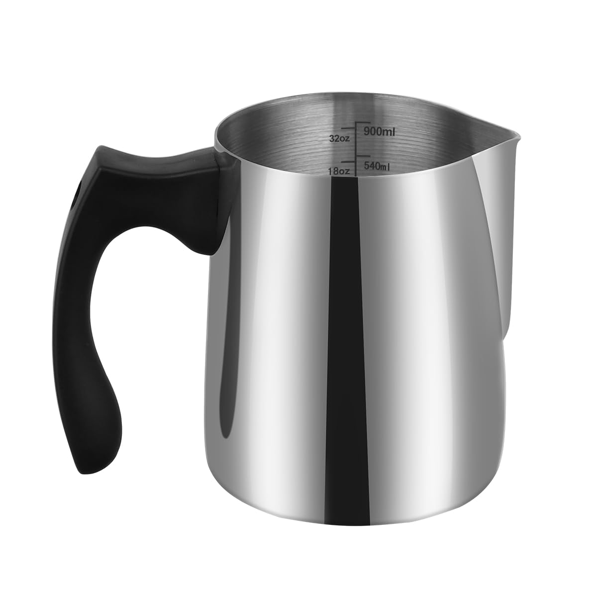 Vukehon 900ml Candle Making Pouring Jug, Professional Stainless Steel Wax Melting Pot with Dripless Spout & Heat-Resistant Handle, 0.8mm Thick Sturdy Design - Essential DIY Candle Making Supplies