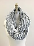 100% Organic Cotton Knit Infinity Scarf, Thick Soft Stretch Warm Unique Eco-Friendly Non-Toxic (5 COLORS)