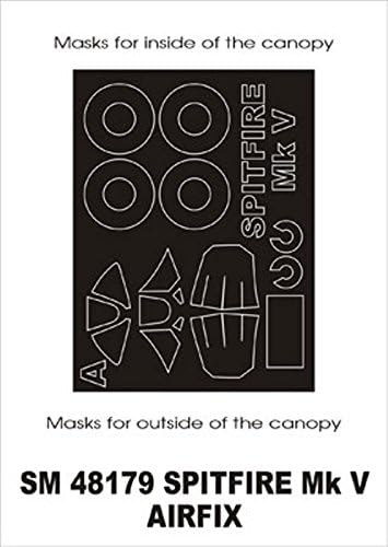 Montex Mini Mask 1:48 Spitfire Mk.V for Airfix Spraying Stencil #SM48179