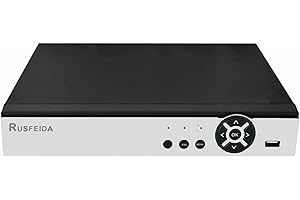 RUSFEIDA 5MP 8CH POE NVR, H.265+ Network Video Recorder for Security Camera System, Support 5MP/4MP/3MP/1080P POE IP Camera, Face Detection, 24/7 Recording,(HDD Not Included)
