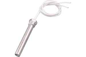 DERNORD Immersion Cartridge Heater 120V 300W Hot Rod Heating Element Replacement 1/2 Inch Thread