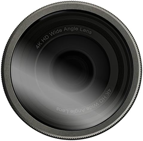 RainbowPudding Universe Super Wide Angle Smartphone Lens &amp; Macro Lens &amp; Polarizer,Clip on Cell Phone Camera Lenses Kit for iPhone X/8/8 Plus/7/7 Plus/6s/6s Plus/6/5/SE, Samsung(Gun metal grey)