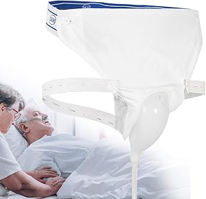 Silicone Urine Collector with 2 Urine Catheter Bags, 3 Type Optional for Man Woman Elderly (Elderly Men Type)