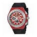 Technomarine Tm-115113 Men's Cruise Jellyfish Chronograph Black Silicone Red Dial Watch