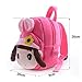 Gloveleya Kid's Angela Girl Cartoon Plush Backpack School Shoulder Bags Rose Red 8'' for Kids 1-3 Years Old