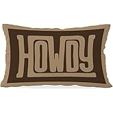 Wheatwin Western Home Decor Howdy 12x20 Pillow Cover, Southwestern Cowgirl Cowboy Decorative Pillow Western Decor for Home Bed Sofa Couch Dorm Bedroom