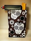Cigarette Case Skull Heads Wild Design Built on Lighter Holder box Kings 100's ryo