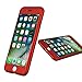 iPhone 7 Plus Case,Rebex & Ipaky All-Around Protective Case [ [Anti-Scratch] Dual Layer Hard Cover with Tempered Glass Screen Protector for iPhone 7 Plus (Red)