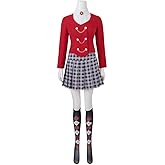 Heathers The Musical Veronica Sawyer Cosplay Costume Womens School Uniform Halloween Party Stage Dress Outfit
