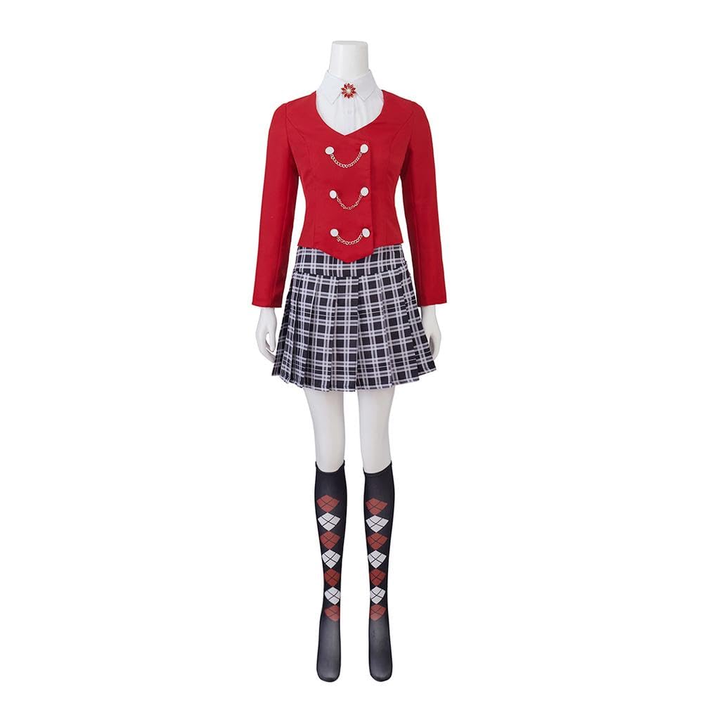 Photo 1 of VEECOOCOS Heathers The Musical Chandler Cosplay Costume Womens School JK Uniform Suit Halloween Party Stage Dress Outfit-XL