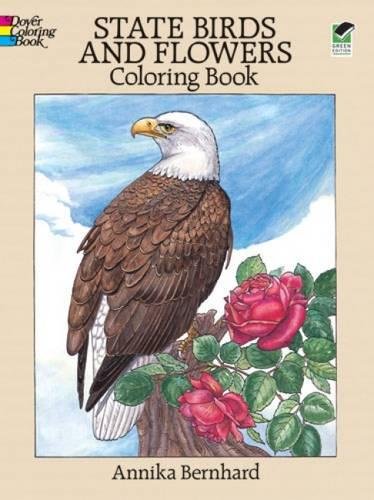 State birds and flowers coloring book